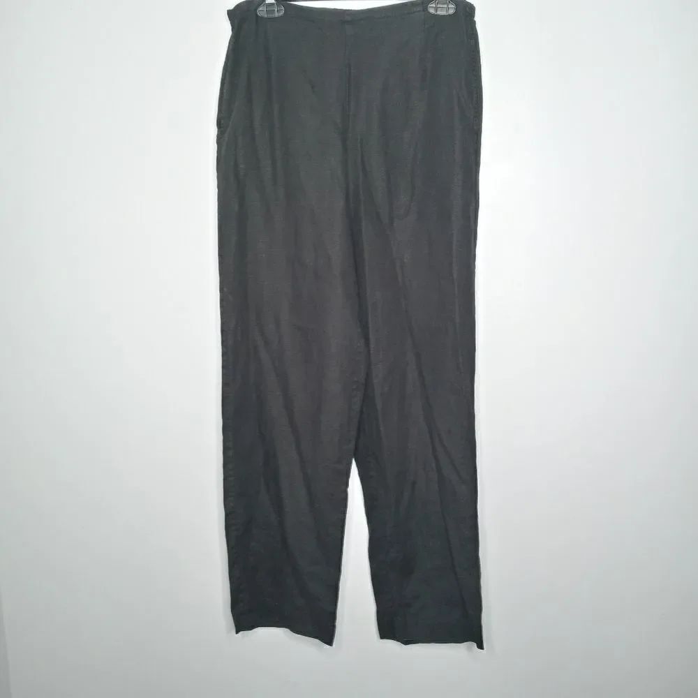 Valerie Stevens black linen pants size medium